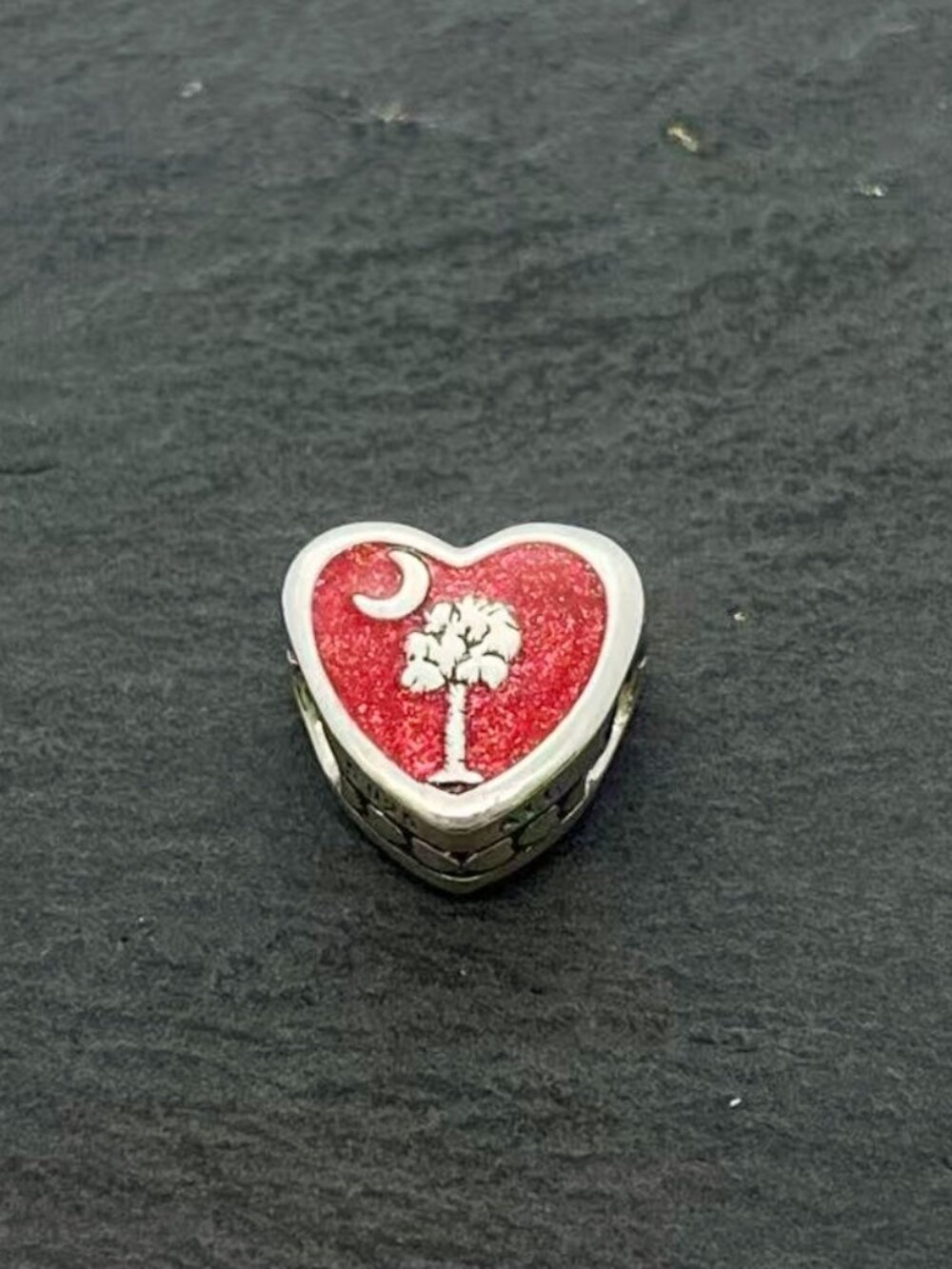 Pandora Charleston SC Exclusive South Carolina Heart Charm Sterling Silver